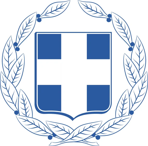 Griechisches Wappen — Stockvektor