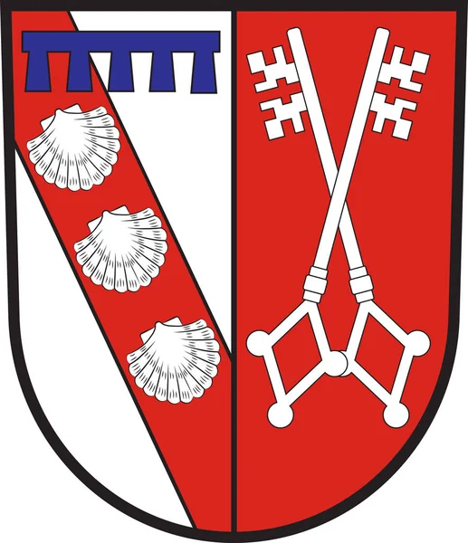 Герб Perl в Мерціг-Уейерн в Арсаарі в Німеччині — стоковий вектор