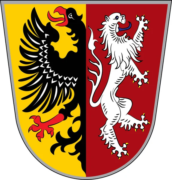 Lambang Goslar di Lower Saxony, Jerman - Stok Vektor