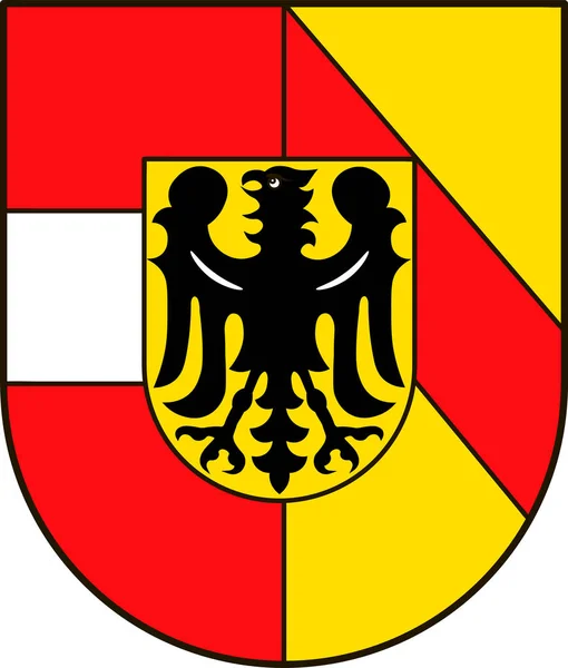 Breisgau-Hochschwarzwald címere a Baden-Württemberg, — Stock Vector