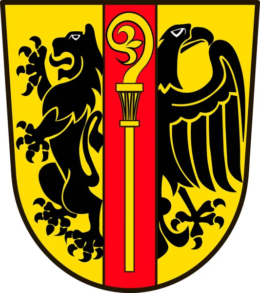 Escudo de armas de Ostalbkreis en Baden-Wuerttemberg, Alemania — Vector de stock