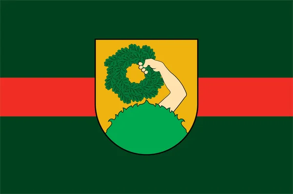 Bandiera di Talsi città in Curlandia in Lettonia — Vettoriale Stock