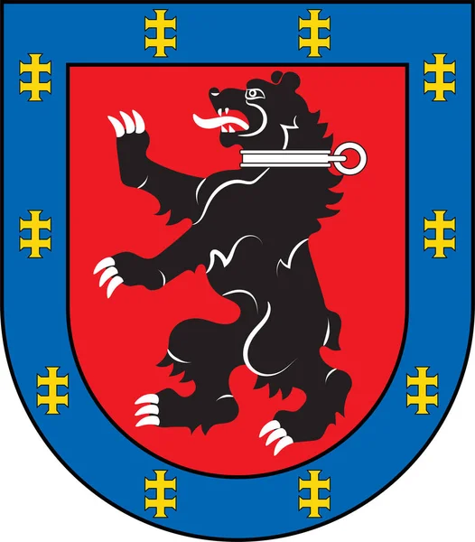 Státní znak okresu Telsiai v Litvě — Stockový vektor
