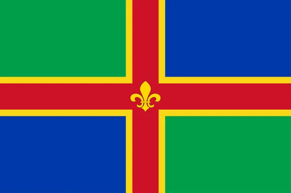 Lincolnshire flagga i England — Stock vektor