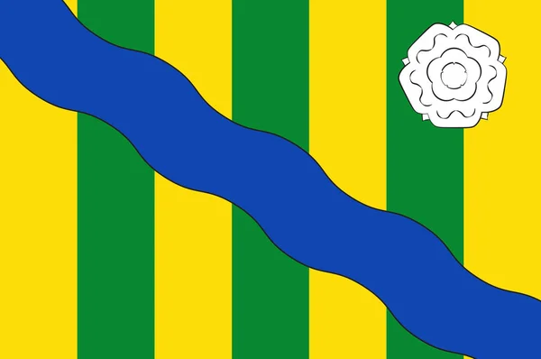 Bandera de Lennestadt en Renania del Norte-Westfalia, Alemania — Archivo Imágenes Vectoriales