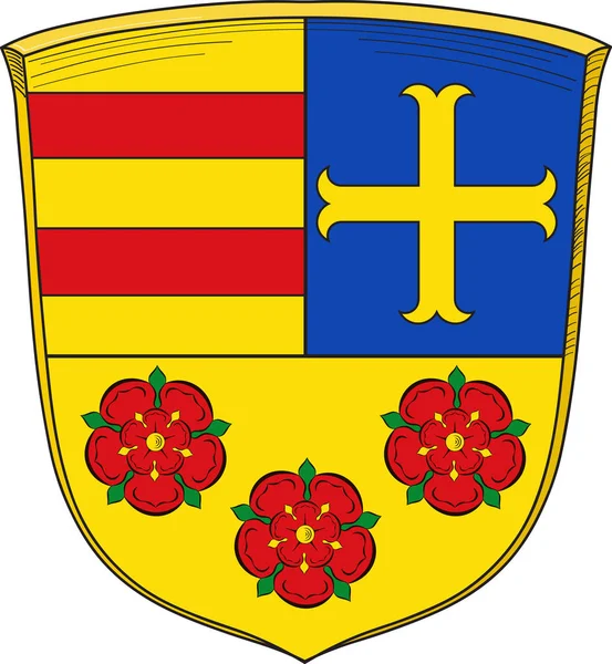 Герб Ольденбурга в Нижней Саксонии — стоковый вектор
