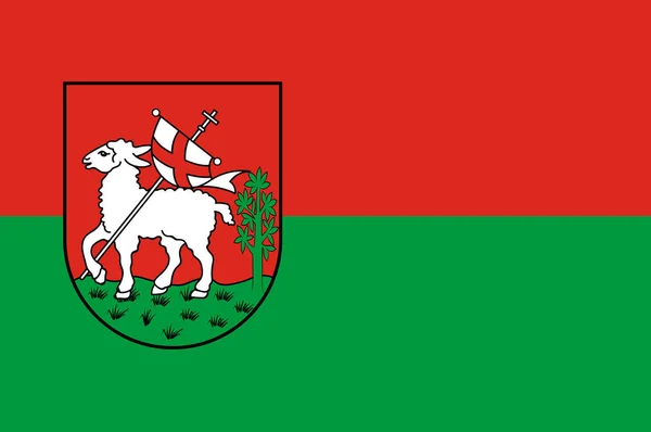 Прапор Октрв на північному Рейні-Вестфалії, Німеччина — стоковий вектор