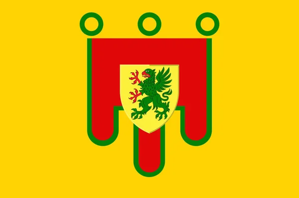 Bandeira de Puy-de-Dome na região de Auvergne-Rhone-Alpes, França — Vetor de Stock