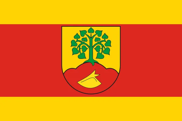 Altenberge ist eine Gemeinde im Kreis Steinfurt in Nordrhein-Westfalen. Vektorillustration — Stockillustration Flagge von Altenberge in Nordrhein-Westfalen, Deutschland — Stockvektor