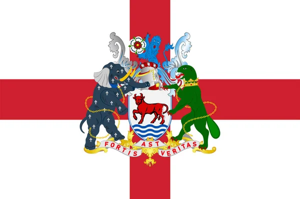 Vlag van Oxford in Engeland — Stockvector