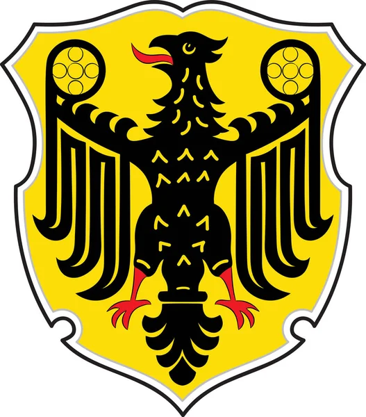 Escudo de armas de Goslar en Baja Sajonia, Alemania — Vector de stock