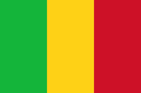 Bandera de Mali — Vector de stock