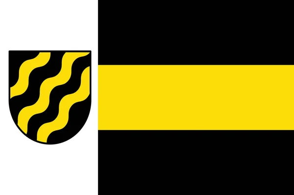 Флаг Нойкирхен-Влюйна в Северном Рейне-Вестфалии, Германия — стоковый вектор