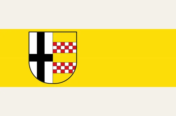 北ライン・ウェストファリアのスウィスタルの旗, ドイツ — ストックベクタ