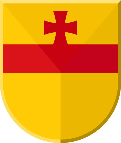 Escudo de armas de Meppen en Emsland de Baja Sajonia, Alemania — Vector de stock