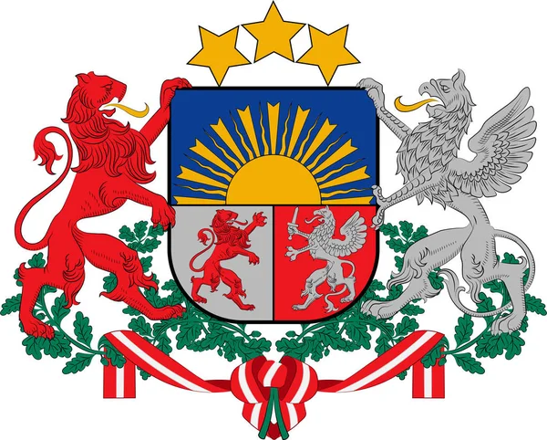 Герб Латвії — стоковий вектор