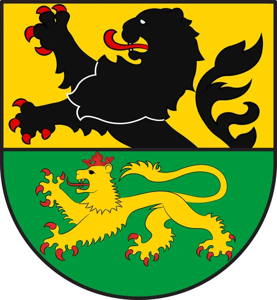 Noervenich címere Észak-Rajna-Vesztfália, Németország — Stock Vector