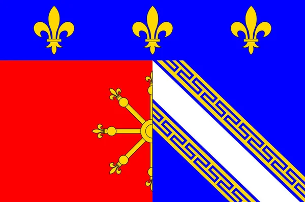 Drapeau de Chaumont en Haute-Marne du Grand Est est administratif r — Image vectorielle