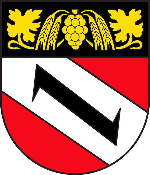 Escudo de armas de Gimbsheim en Alzey-Worms en Renania-Palatinado — Vector de stock