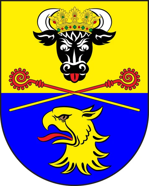 Герб Ростока в Мекленбурге-Передней Померании, Германия — стоковый вектор