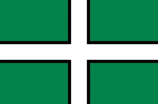 Vlajka Devonu v Anglii — Stockový vektor