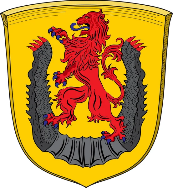 Escudo de armas de Diepholz en Baja Sajonia, Alemania — Vector de stock