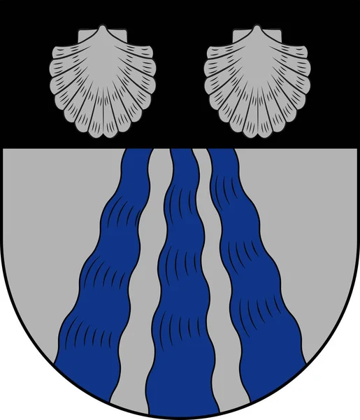 Герб Балтер () — муніципалітет в Данії — стоковий вектор