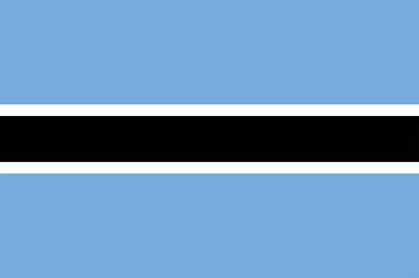 Bandera de Botswana — Vector de stock