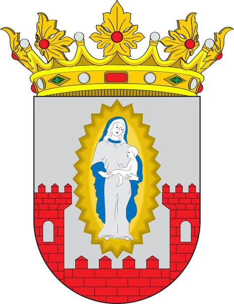 Герб Трухільо в Естремадура Іспанії — стоковий вектор