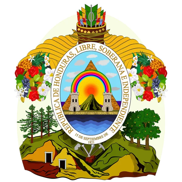Escudo de la República de Honduras — Archivo Imágenes Vectoriales