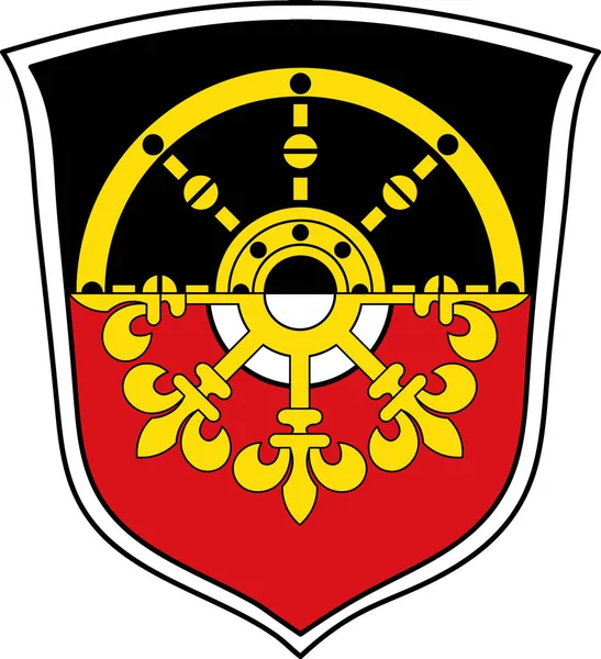 Escudo de Voerde en Renania del Norte-Westfalia, Alemania — Archivo Imágenes Vectoriales