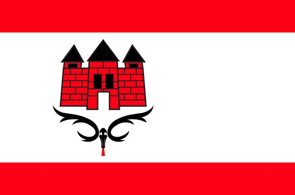 Bandera de Ahrensburg en Schleswig-Holstein en Alemania — Vector de stock