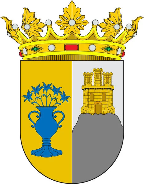 スペインのエストレマドゥーラのザフラの紋章 — ストックベクタ