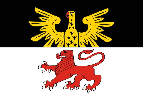 독일 노르트라인베스트팔렌의 라이히쇼프 국기 — 스톡 벡터