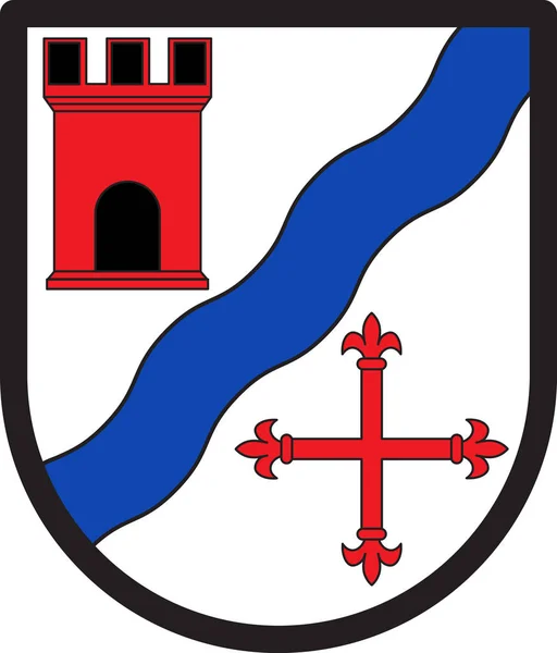 Escudo de Suedeifel en Eifelkreis Bitburg-Pruem en Rhinela — Vector de stock