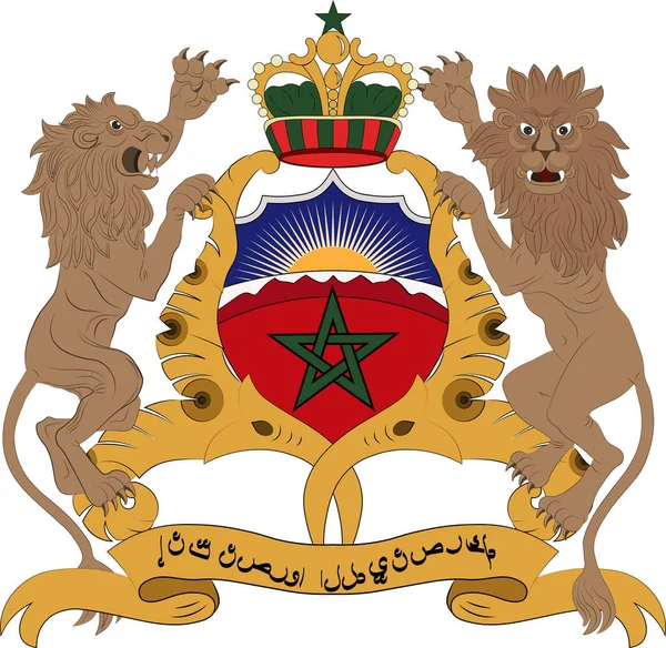 摩洛哥的徽章 — 图库矢量图片