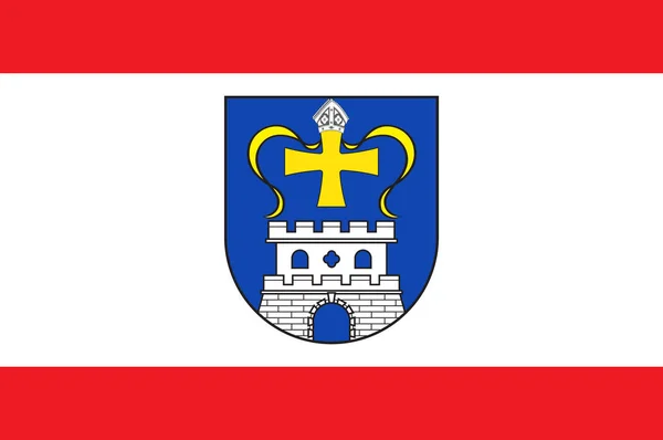德国石勒苏益格-荷尔斯泰因州奥斯特霍尔茨堡旗 — 图库矢量图片