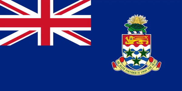 Bandeira das Ilhas Cayman — Vetor de Stock