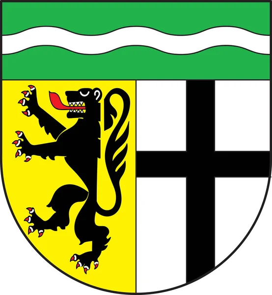 Wappen des Rhein-Erft-Kreises in Nordrhein-Westfalen, Keim — Stockvektor