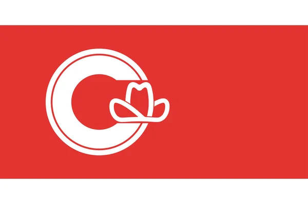 Vlag van Calgary in Canada — Stockvector