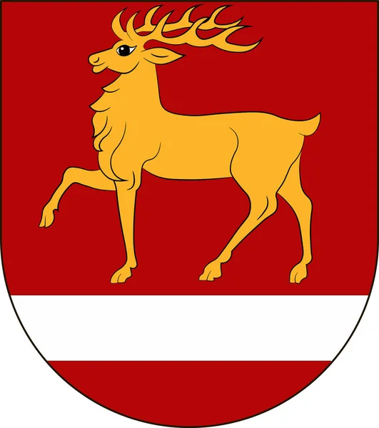 Coat of arms of Sigmaringen in Baden-Wuerttemberg, Germany — Stock Vector
