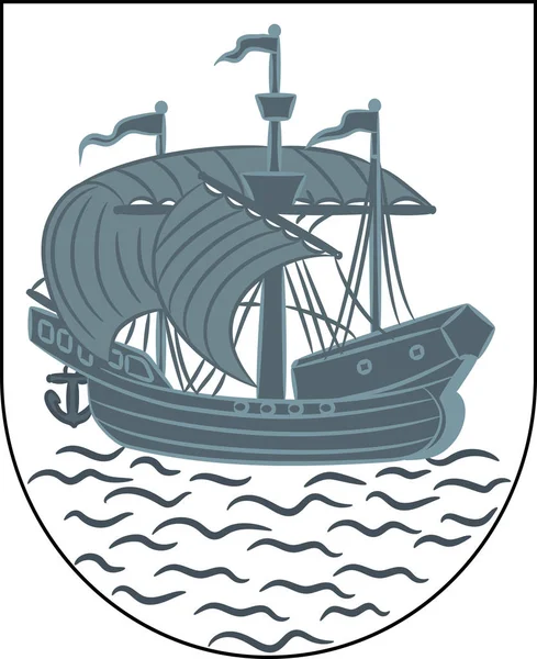 Герб Тоэндера - муниципалитет Дании — стоковый вектор