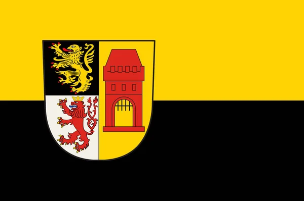 Bandera de Kerpen en Renania del Norte-Westfalia, Alemania — Archivo Imágenes Vectoriales