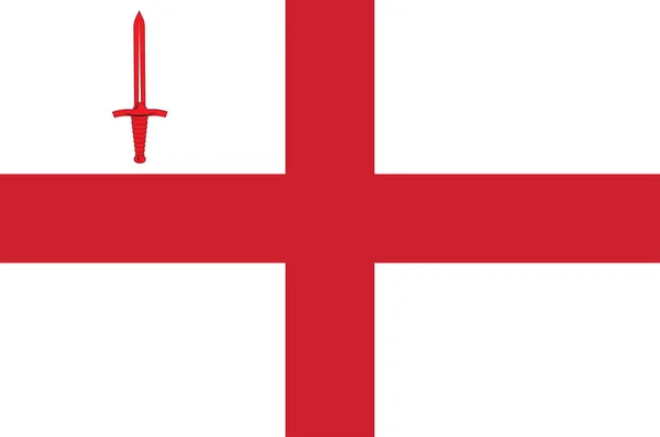 Bandera de London en Inglaterra — Vector de stock