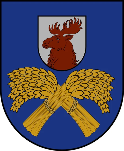 Coat of arms of Jelgava in Selonia in Latvia — Stock Vector