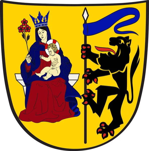 Brueggen címere észak-rajna-vesztfáliai, Németország — Stock Vector