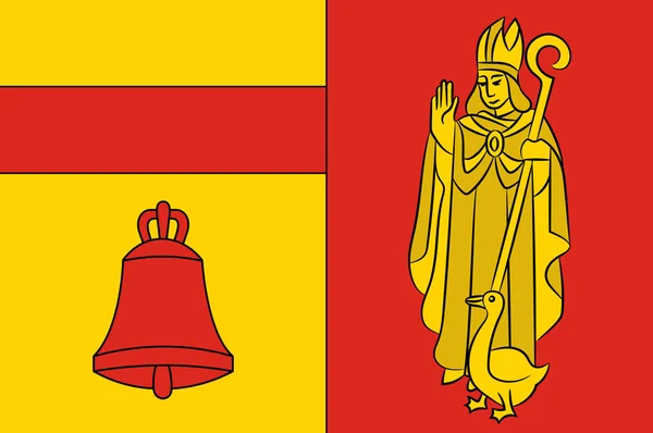 उत्तर रेन-वेस्टफालिया, जर्मनी मध्ये कोसेफेल्डचे ध्वज — स्टॉक व्हेक्टर