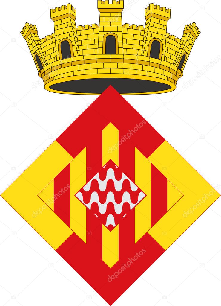 Coat of arms of Girona is a province of Spain