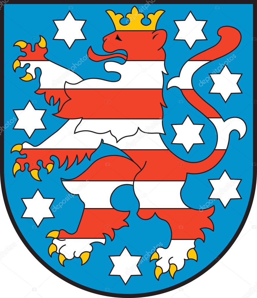 Coat of arms of Thuringia in Germany
