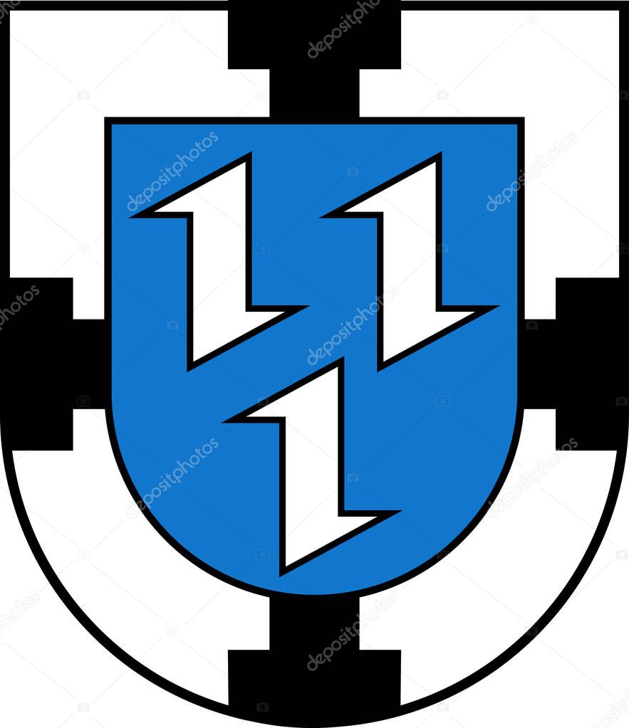 Coat of arms of Bottrop in North Rhine-Westphalia, Germany